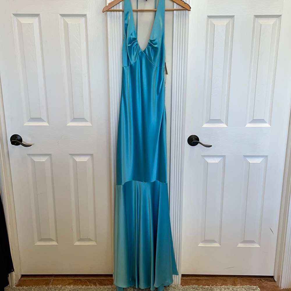 Baby blue gown